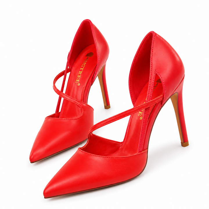 Color Block Pointed Toe Stiletto Heels – VIVÉLLE