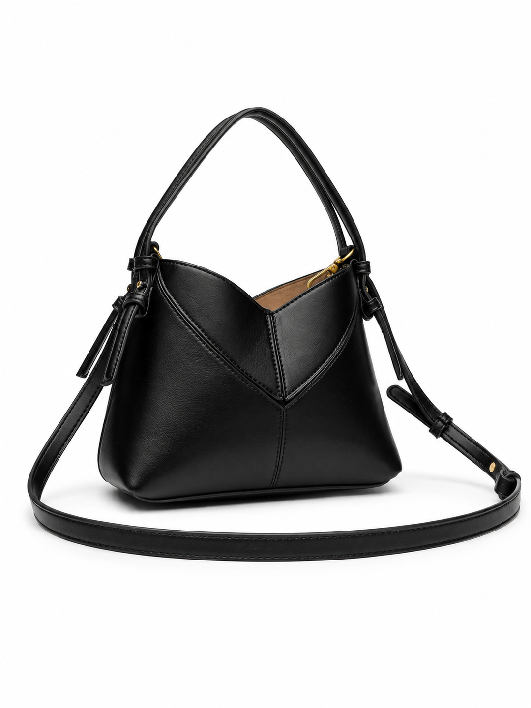 Taupe Textured Convertible Shoulder Bag – VÉLORA