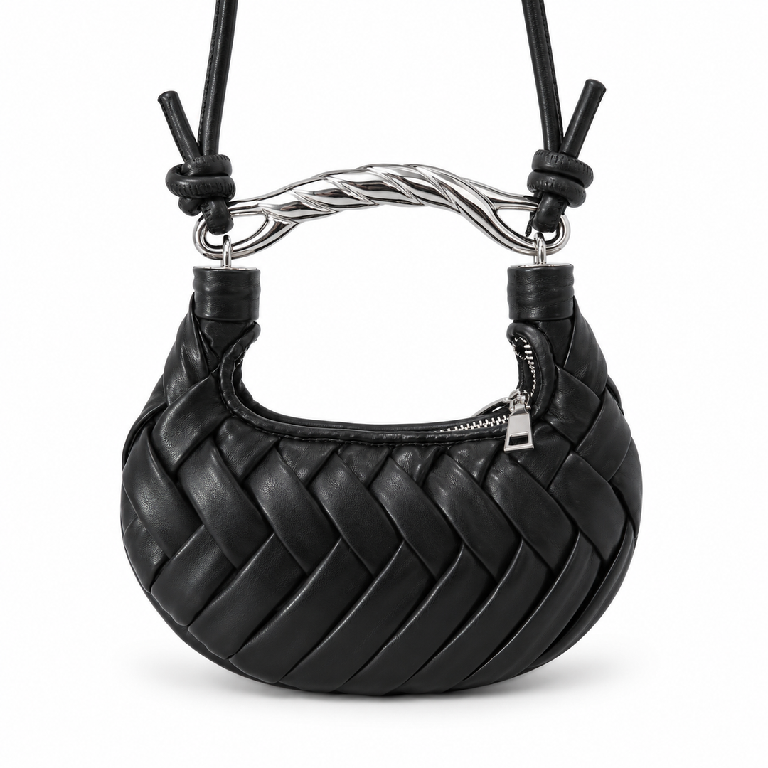Woven Crescent Shoulder Bag – CAMELLE