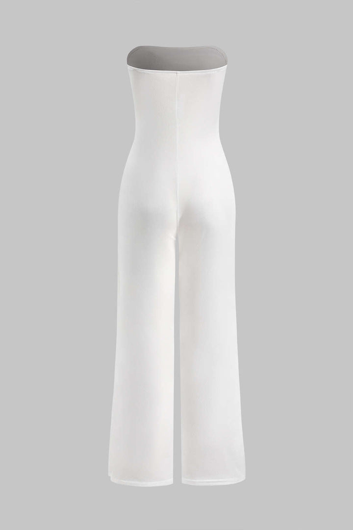 Wrap High Waist Sleeveless Jumpsuit