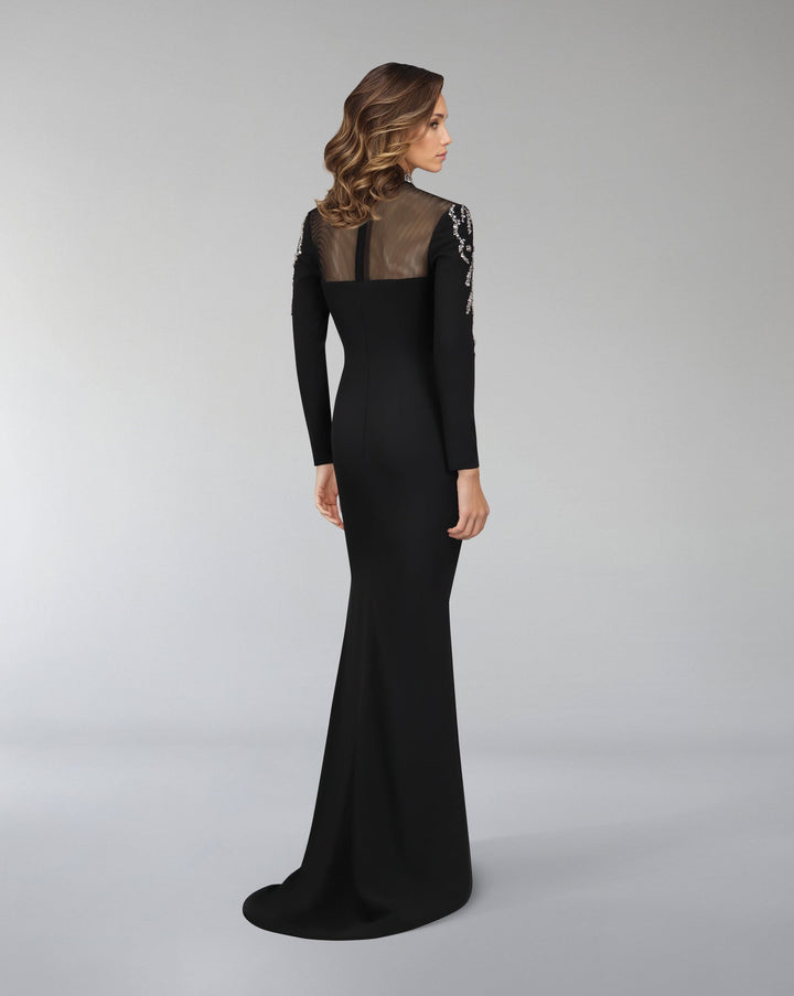 Sequined column dress with sweetheart neckline - ODD- ROTHAN