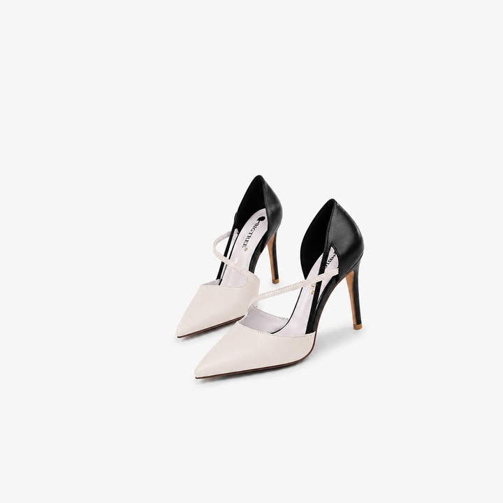 Color Block Pointed Toe Stiletto Heels – VIVÉLLE