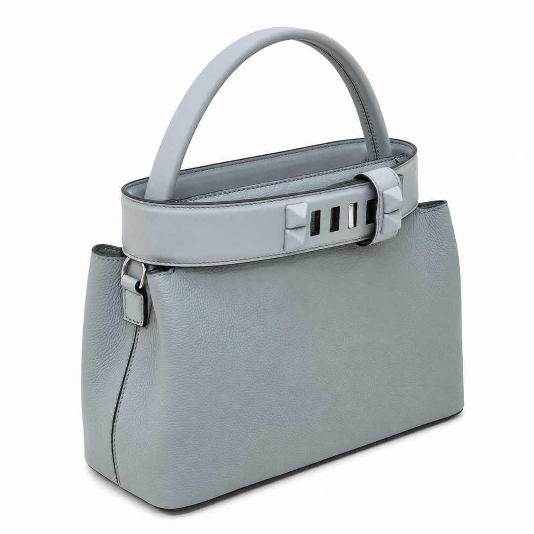 Taupe Leather Belt Accent Tote Bag – ÉTOFFE