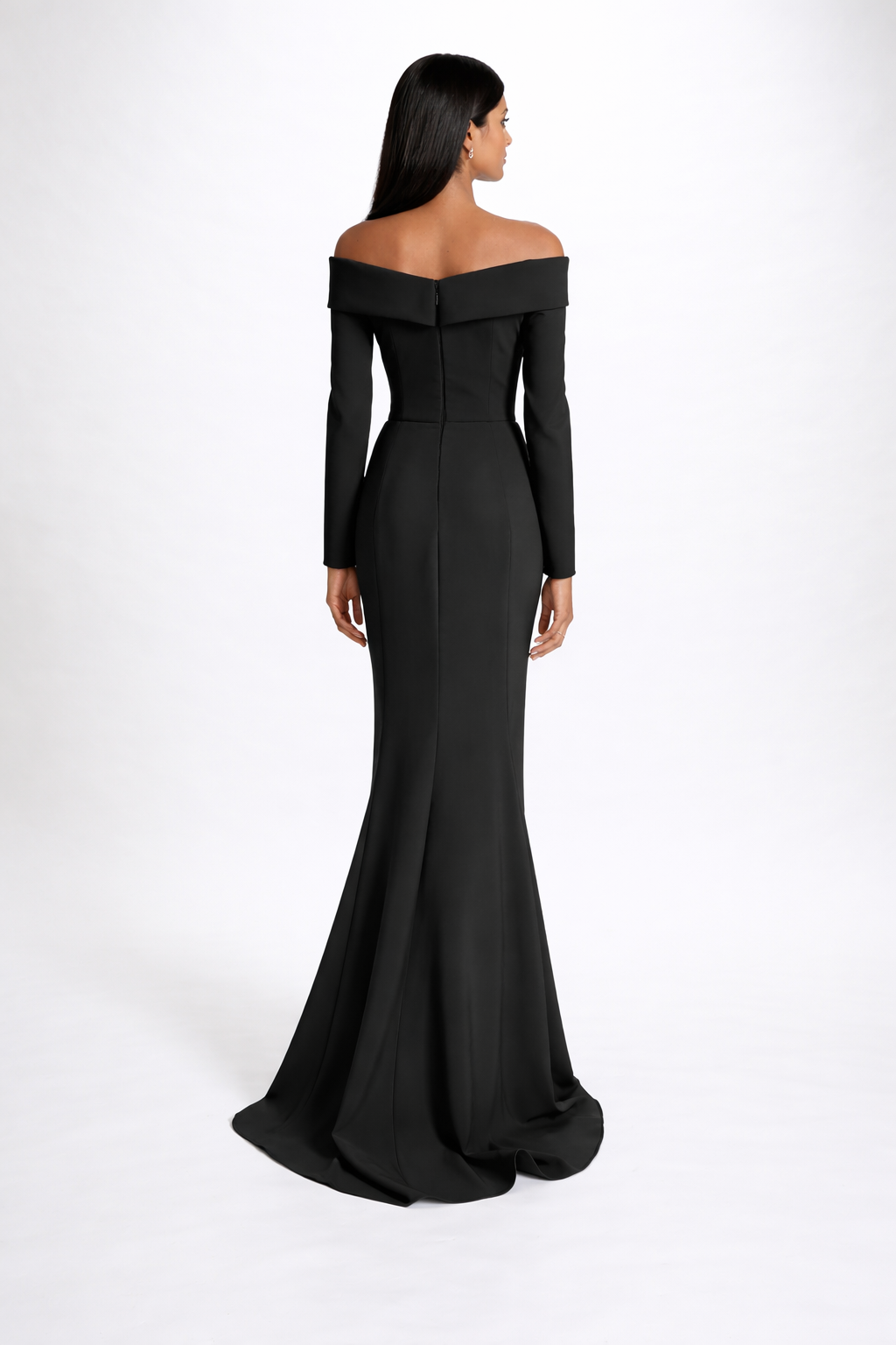 off-shoulder mermaid dress with side slit – NOIRS