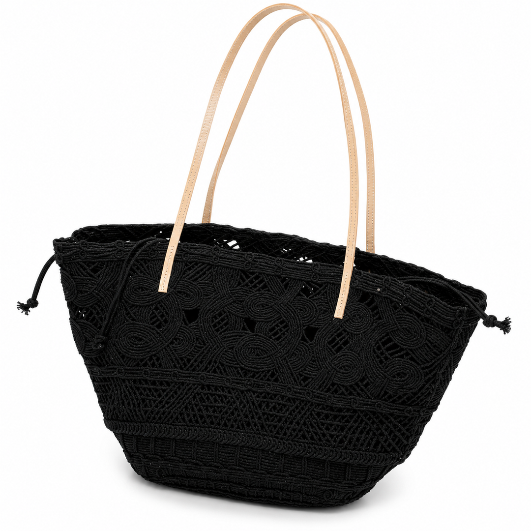 Bohemian Woven Lace Tote Bag – SANTORINI