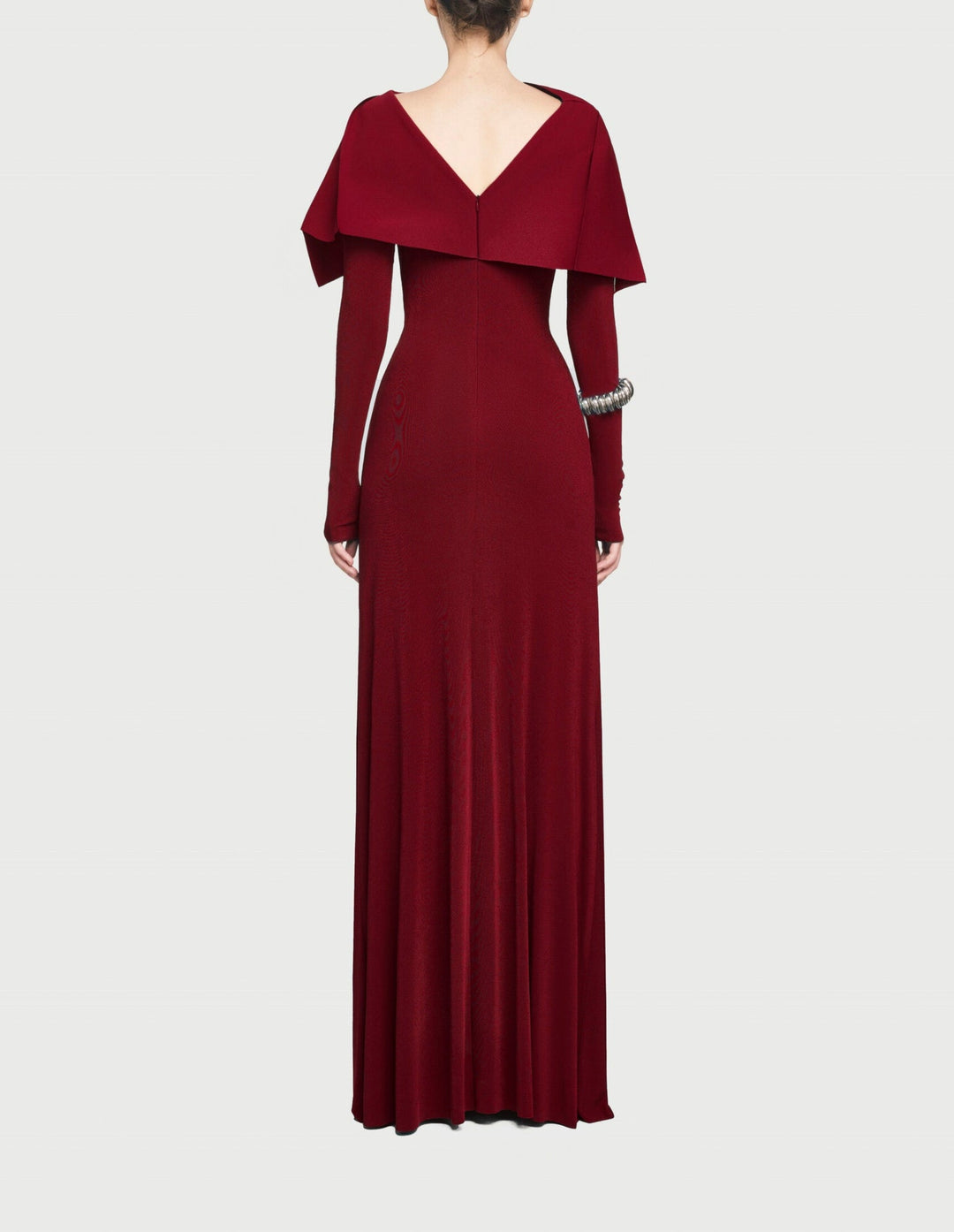 off-shoulder monochrome column gown – Sofaa