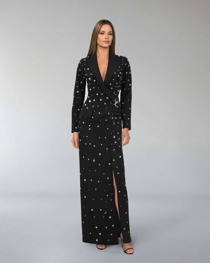 Fully beaded blazer dress- ODD- Rawaa