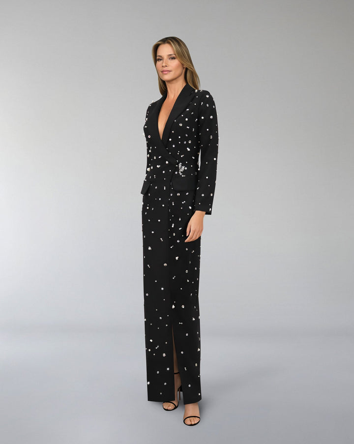 Fully beaded blazer dress- ODD- Rawaa