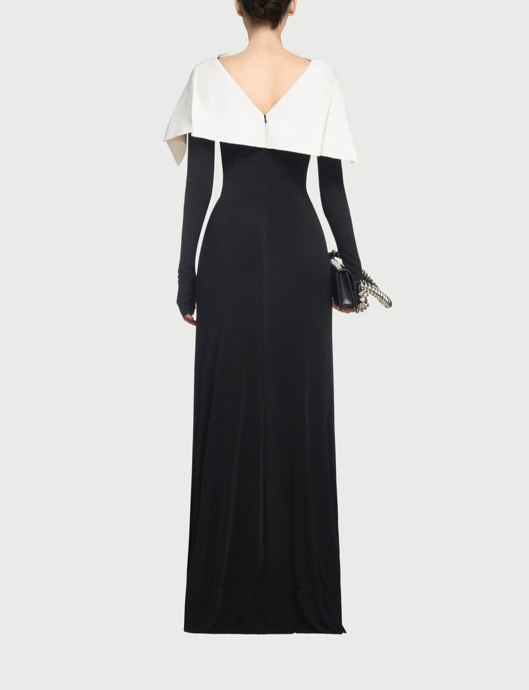 off-shoulder monochrome column gown – Sofaa