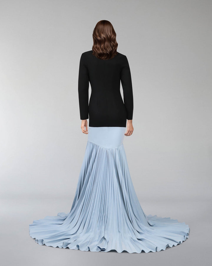 Blazer dress with pleated skirt -ODD-KAIA