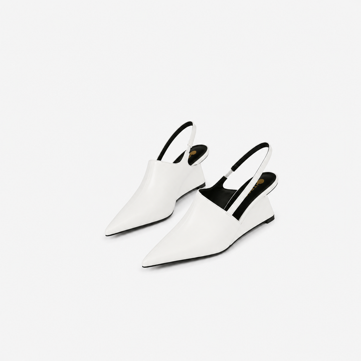 Minimalist Pointed Toe Slingback Heels – IVORÉ