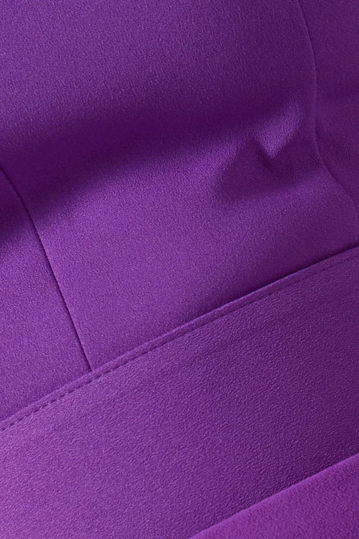 Column gown with sculpted balloon sleeves – Zuleika