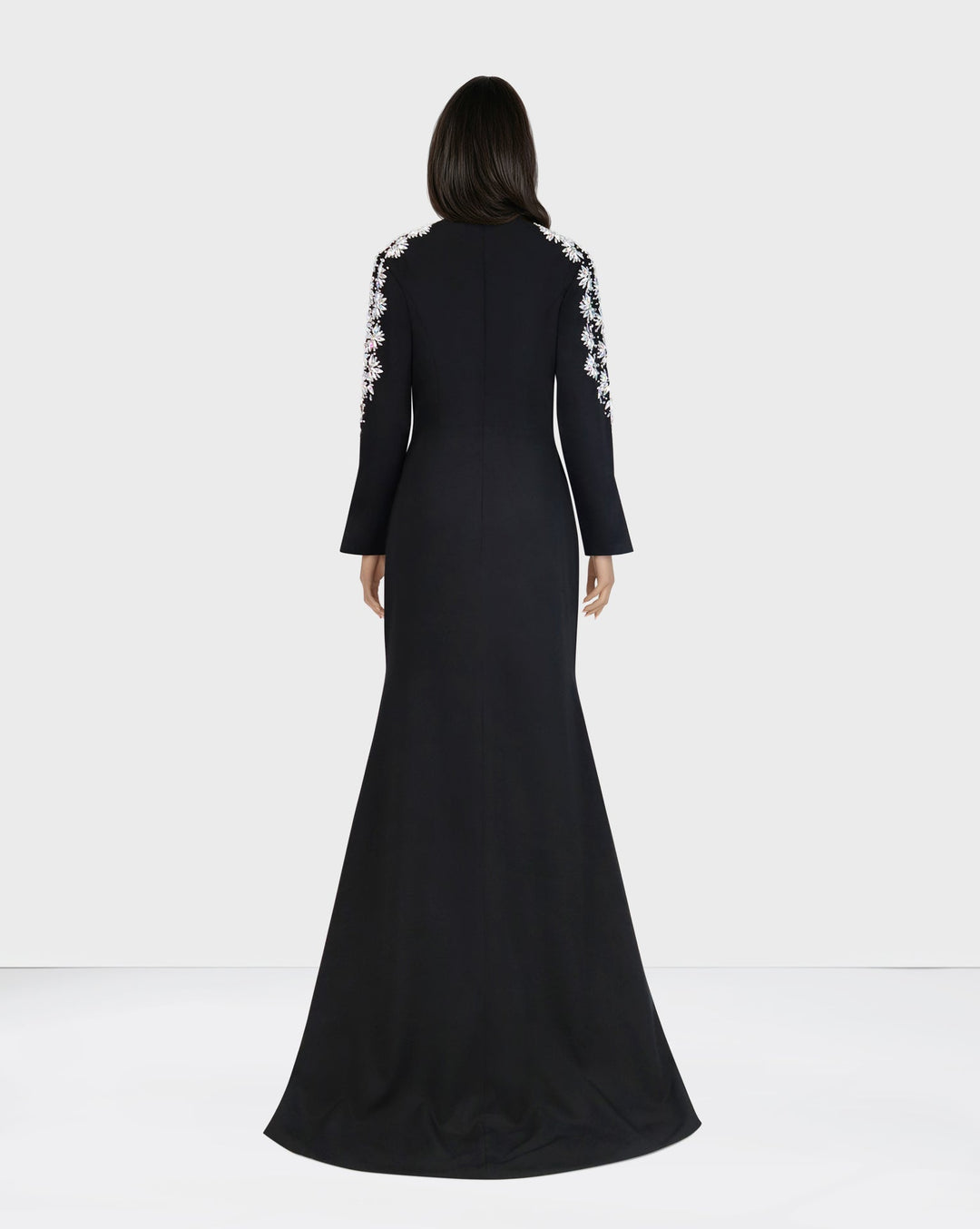 Sequined shoulder dress with long sleeves - Sukhjot