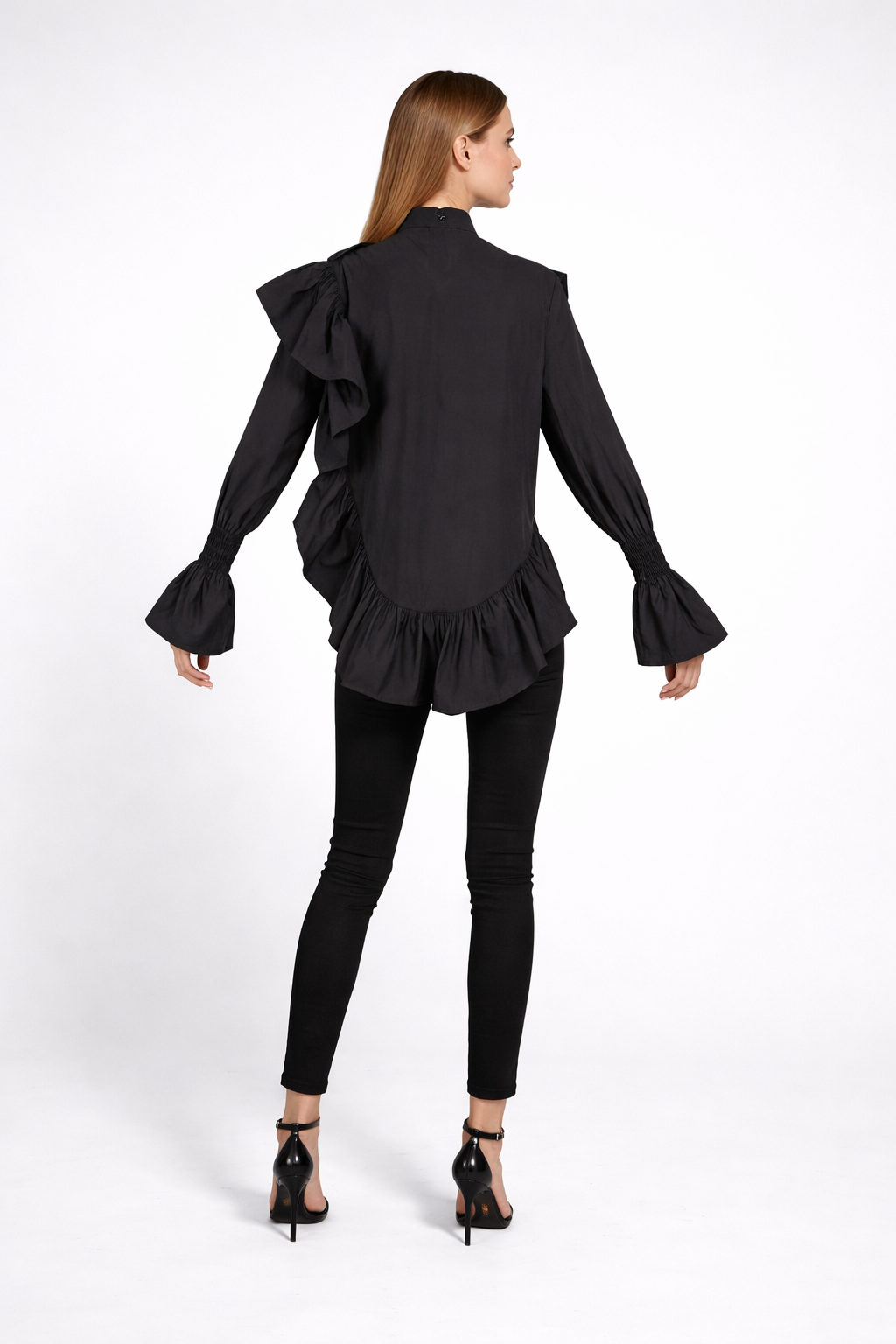 Elegant Ruffled Blouse – Blocka