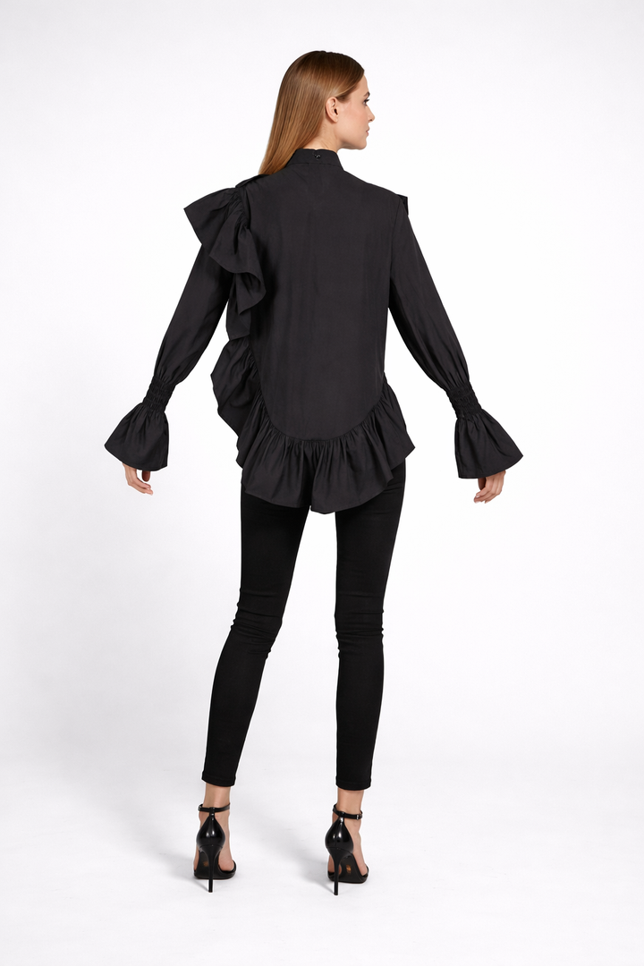 Elegant Ruffled Blouse – Blocka