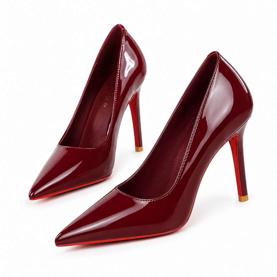 Classic Patent Pointed Toe Stiletto Heels – LUXE