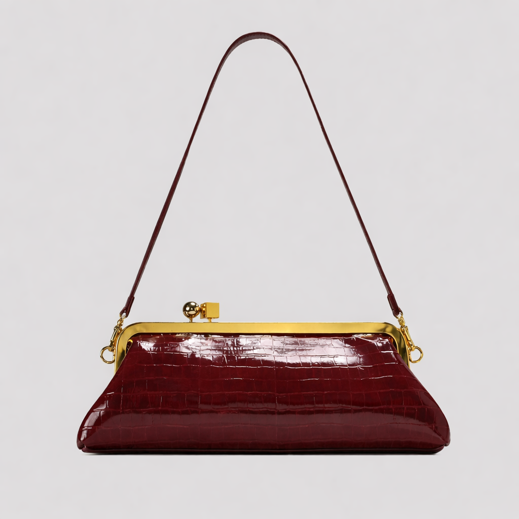 Luxury Gold Frame Clutch Shoulder Bag-TIAMMO