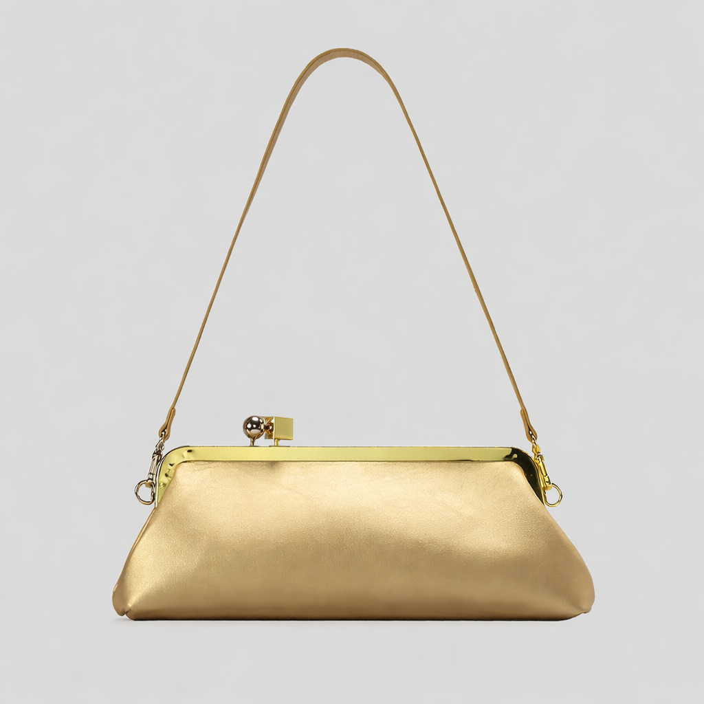 Luxury Gold Frame Clutch Shoulder Bag-TIAMMO