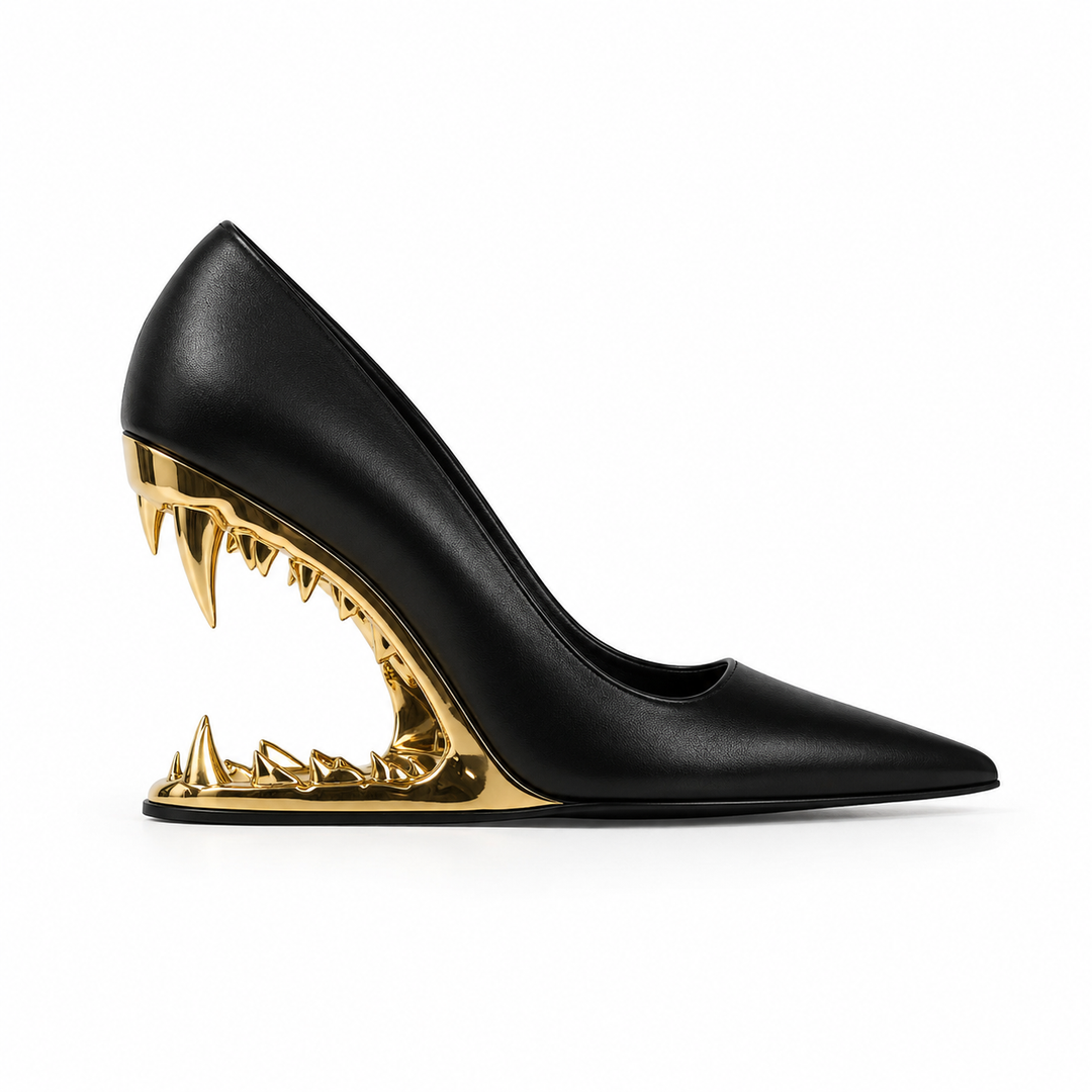 Avant-Garde Sculptural Heel Pumps – PHANTOM