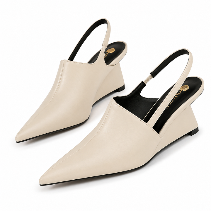 Minimalist Pointed Toe Slingback Heels – IVORÉ