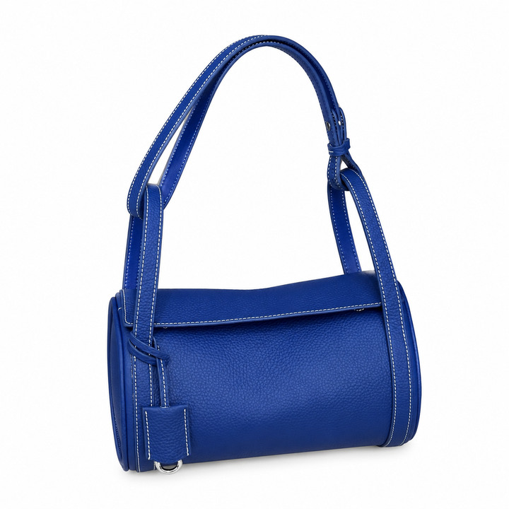 Minimalist Cylindrical Shoulder Bag – COBALT