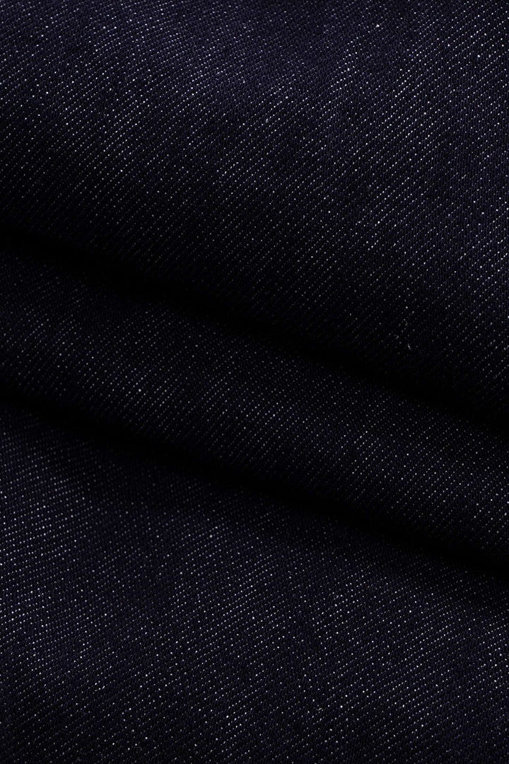 Denim Patchwork Button Pocket Wide Leg Jeans