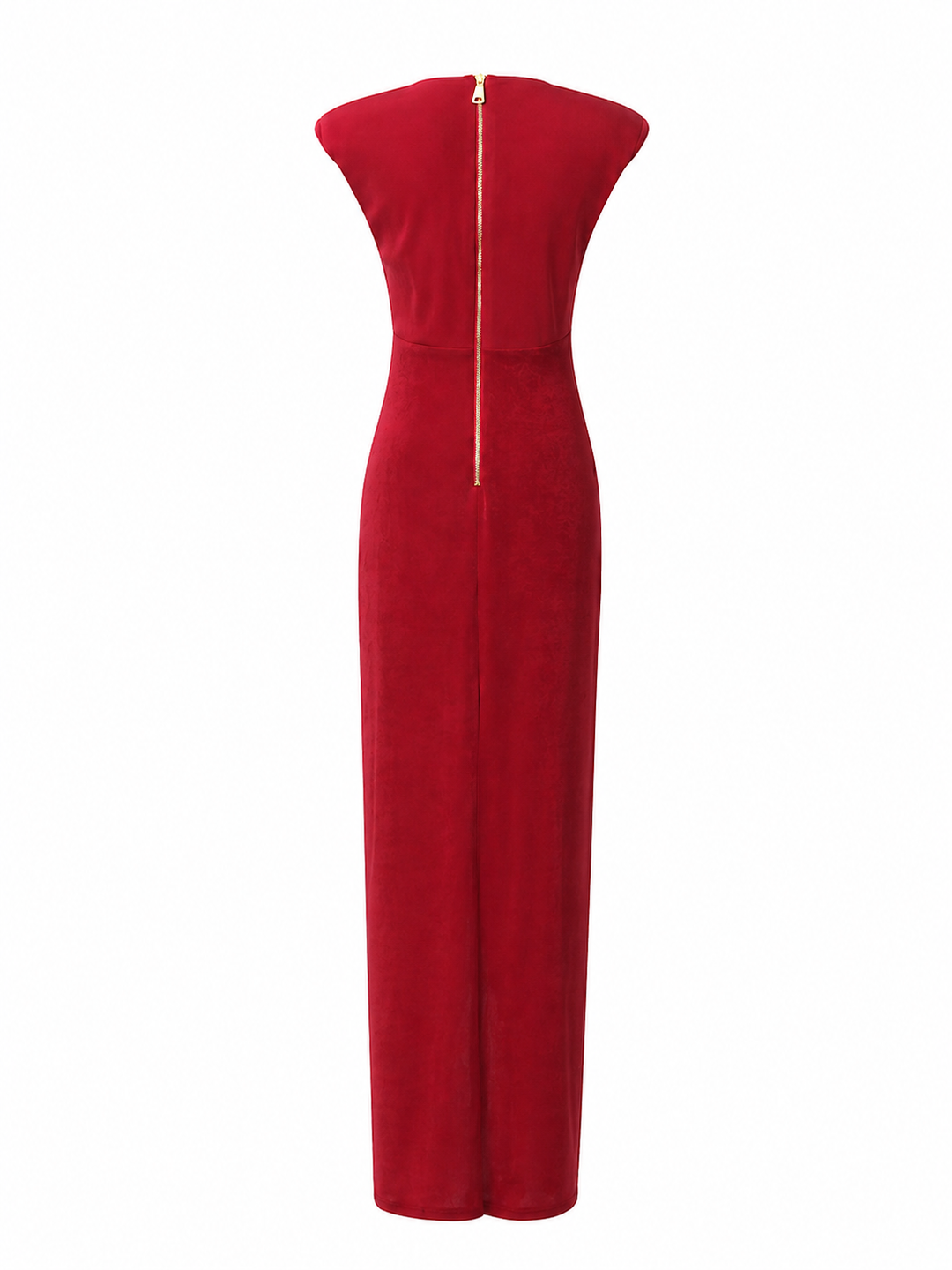 Black Double-Breasted Draped Midi Dress - NOIRÉA