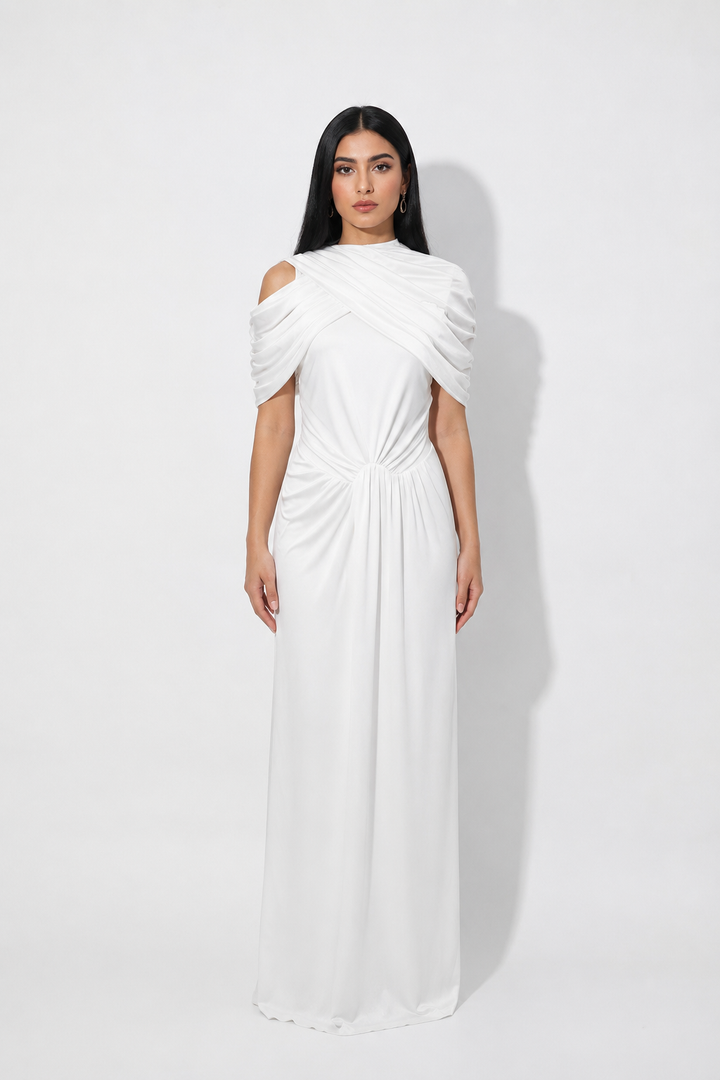 Draped One-Shoulder Maxi Dress - Grace