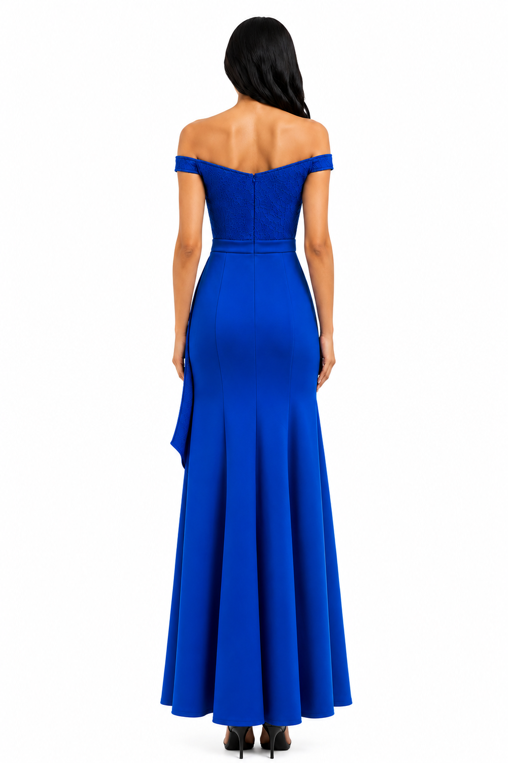 Pearl Embellished One-Shoulder Evening Dress - Prestige
