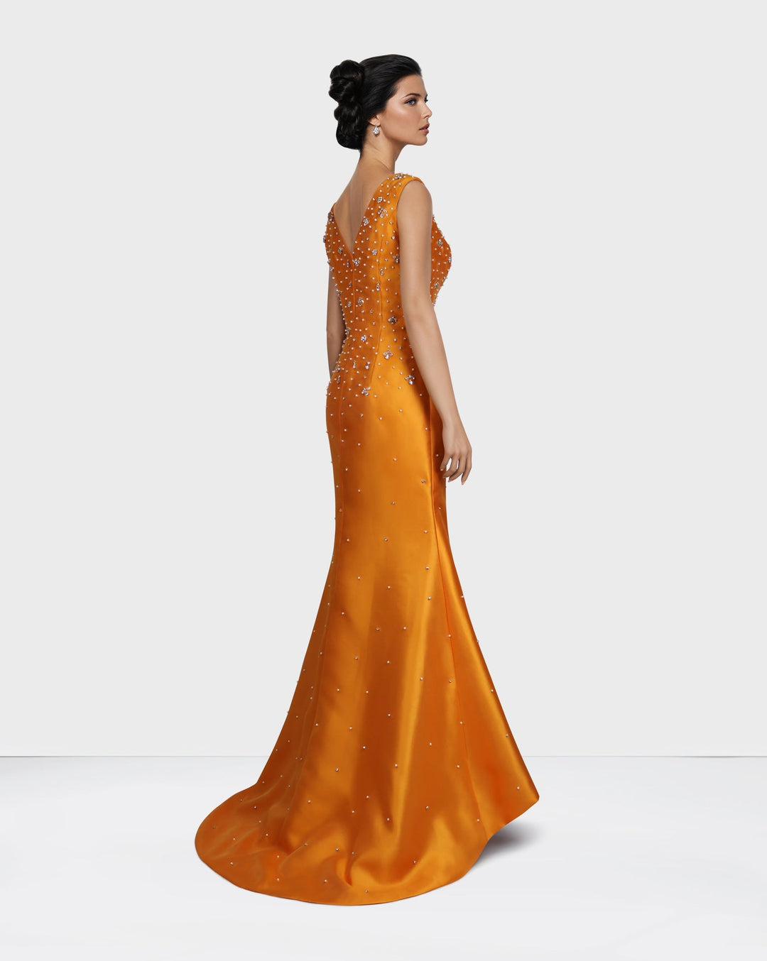 Beaded dress with maxi cape  - ODD-ALASII