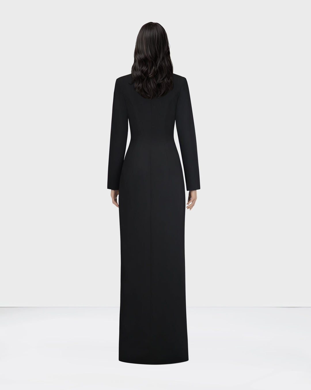 ODD-Beaded blazer black dress-Stockard