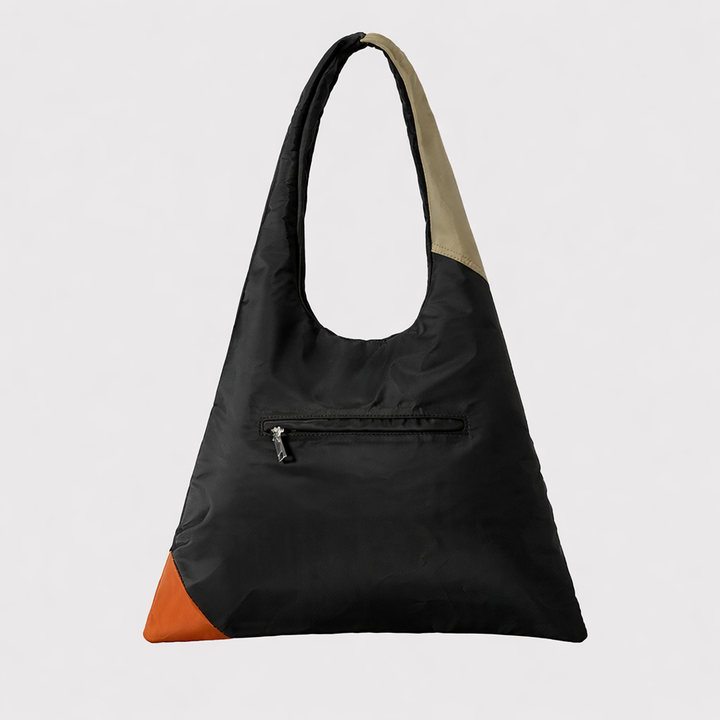 lightweight slouchy shoulder bag with snap detail – OLIVE
