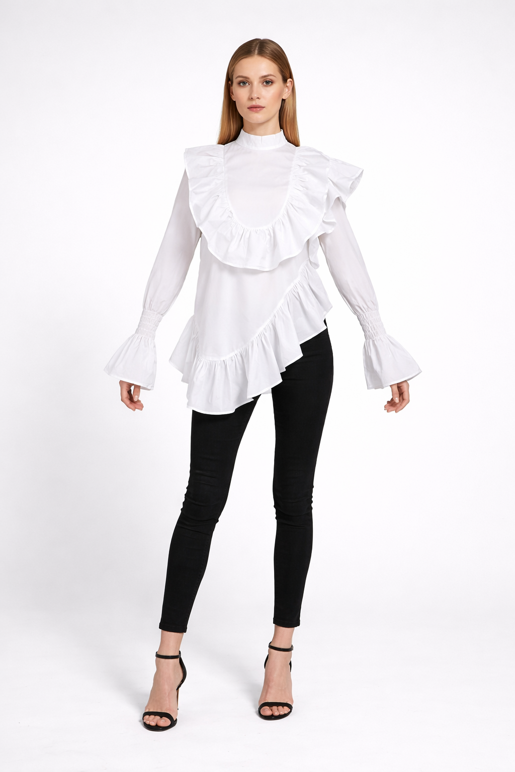 Elegant Ruffled Blouse – Blocka