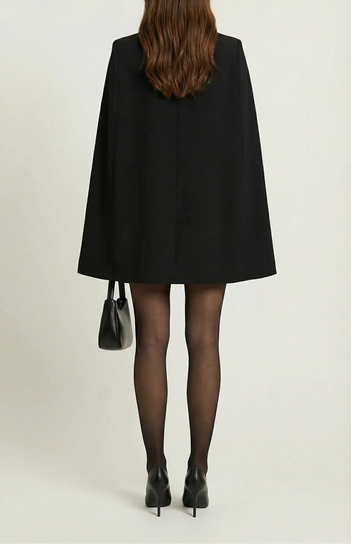 cape-style tailored blazer dress – ELISE