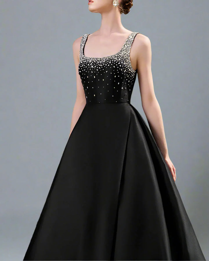 Embellished Sleeveless Gown with A-line Skirt - NOVA
