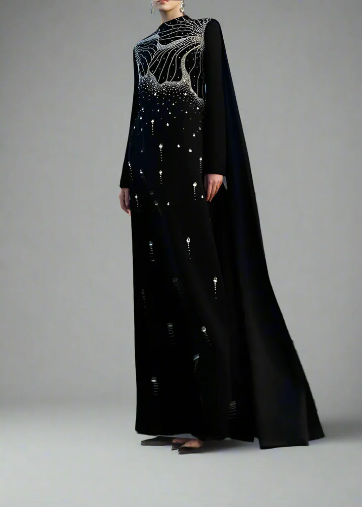 A-line dress with high neck - ORION