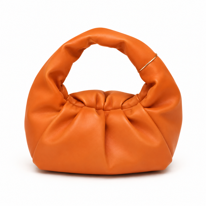 Soft Ruched Hobo Shoulder Bag – TANGERINE
