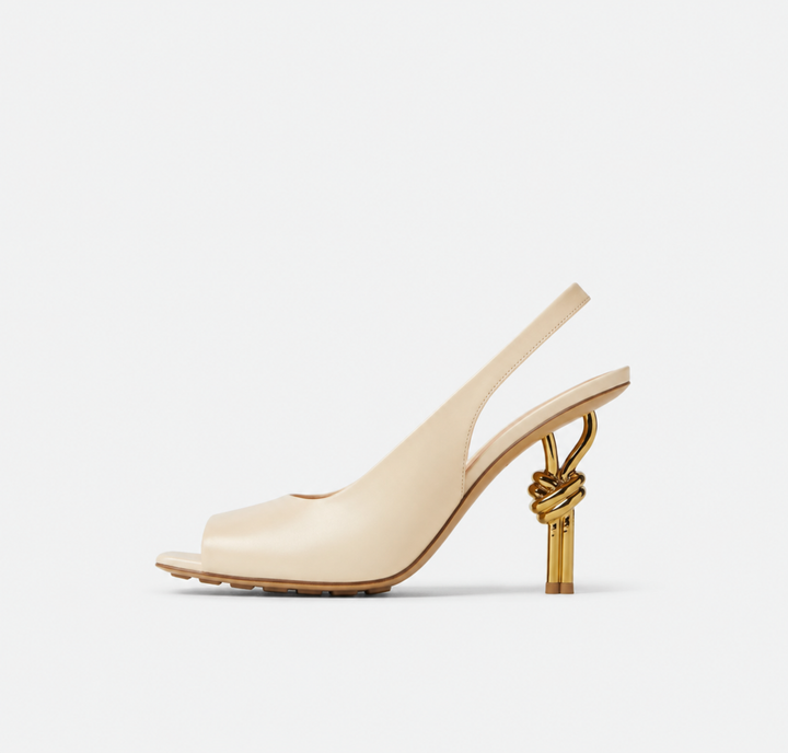 Patent Leather Cross-Strap Stiletto Heels – ROUGE