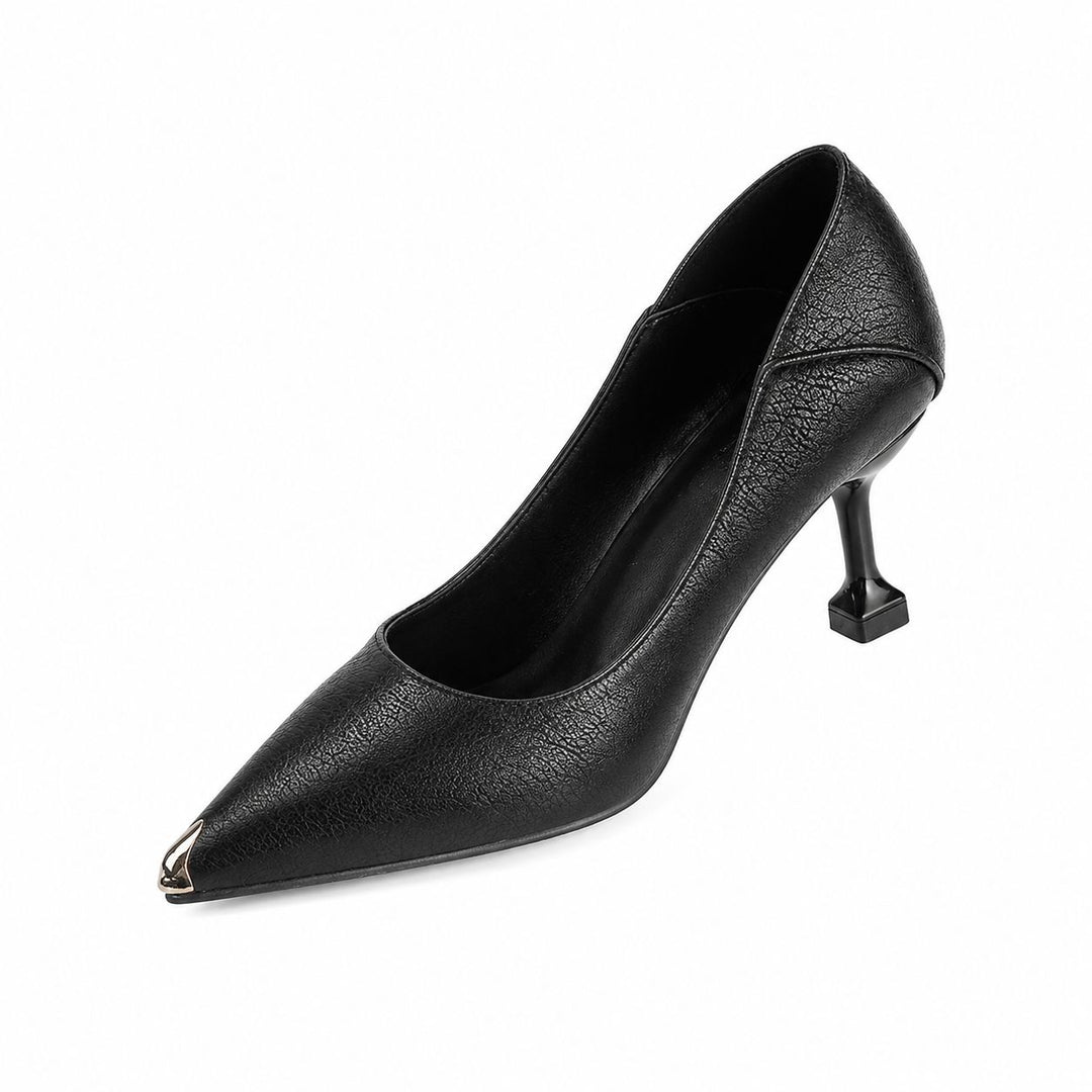 Pearl White Pointed Toe Stiletto Heels - Elegance