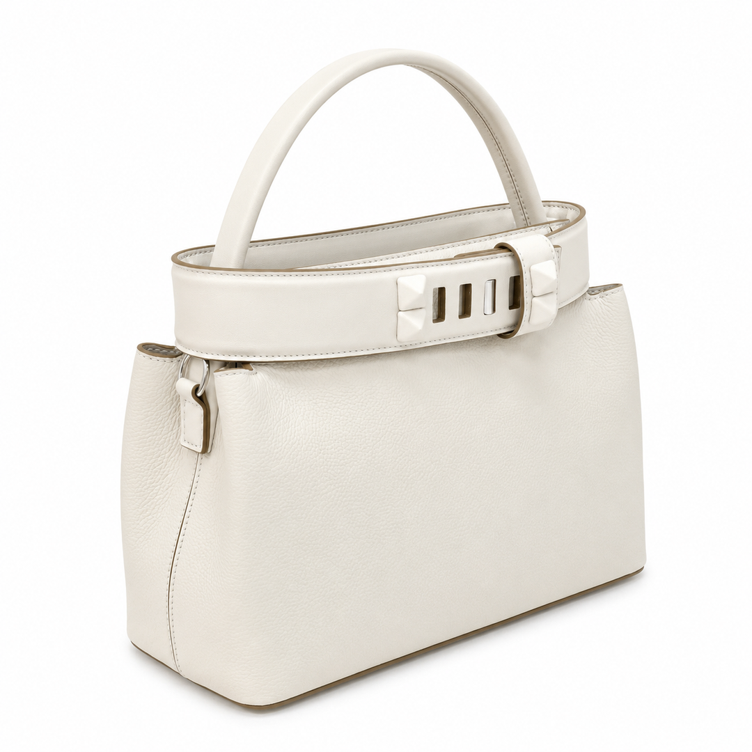 Taupe Leather Belt Accent Tote Bag – ÉTOFFE