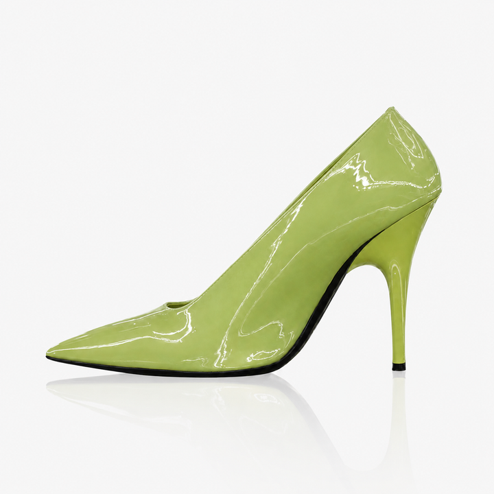 Patent Pointed Toe Stiletto Pumps – NUDE