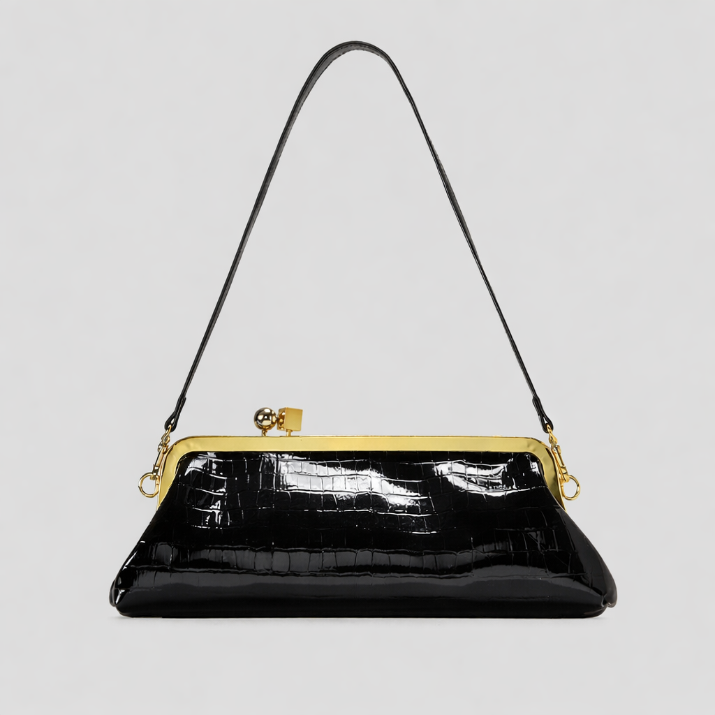 Luxury Gold Frame Clutch Shoulder Bag-TIAMMO