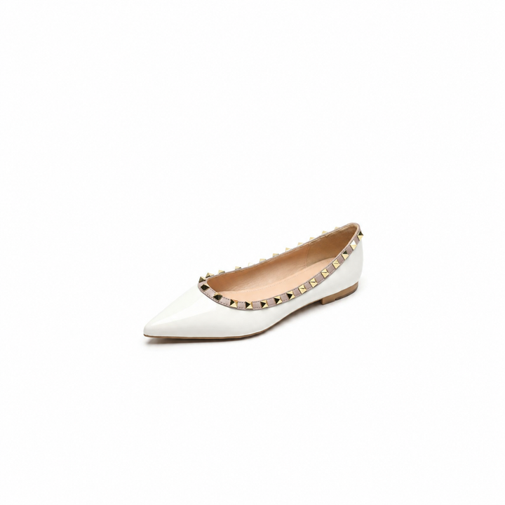 pointed flats with studded trim - LUNAZWI