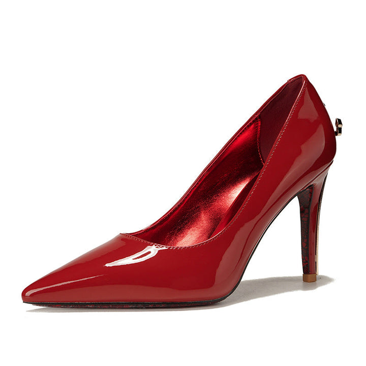 Suede Pointed Toe Stiletto Heels – FLAME