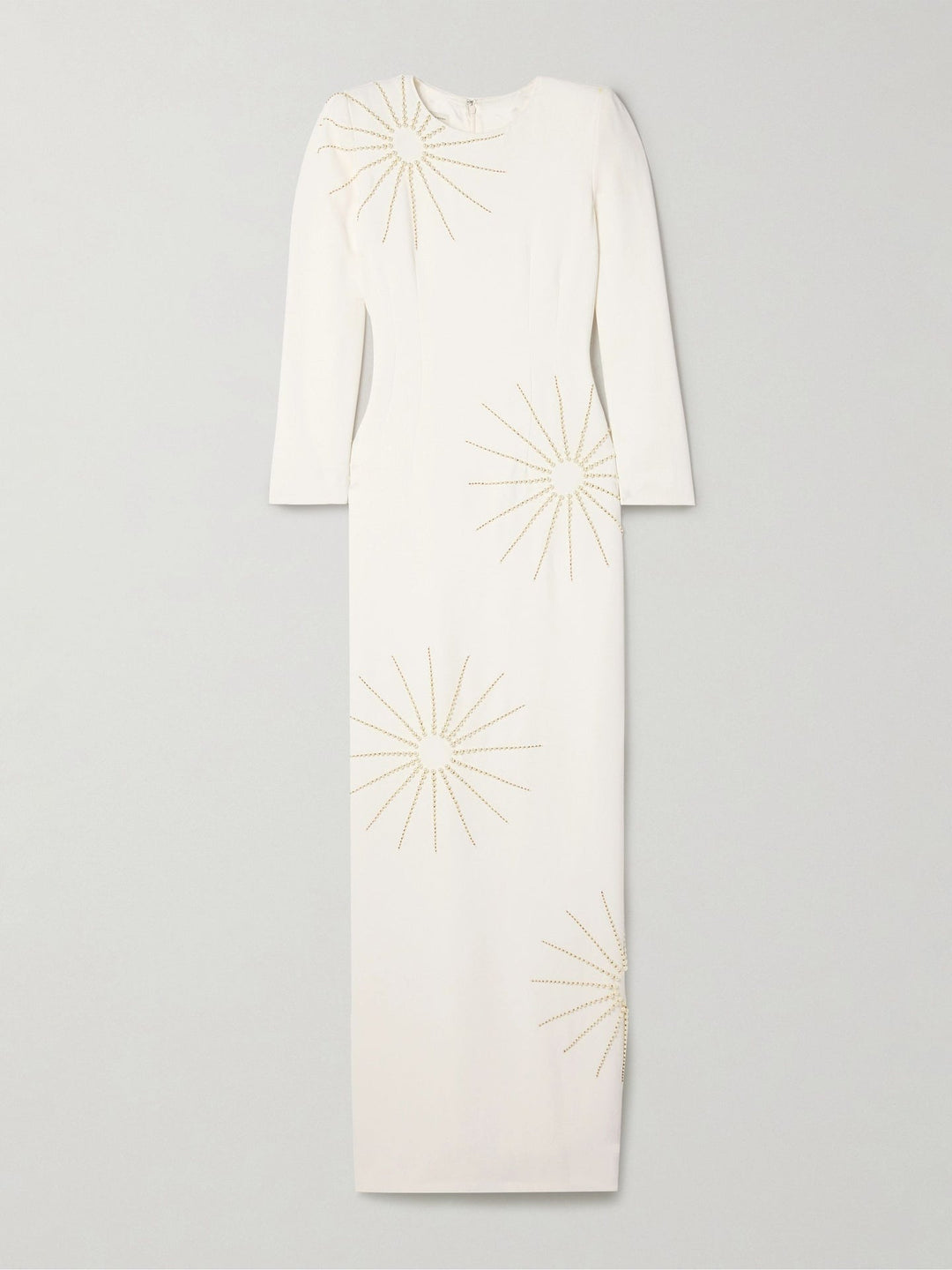 Embellished pearl motif gown – SOLENE