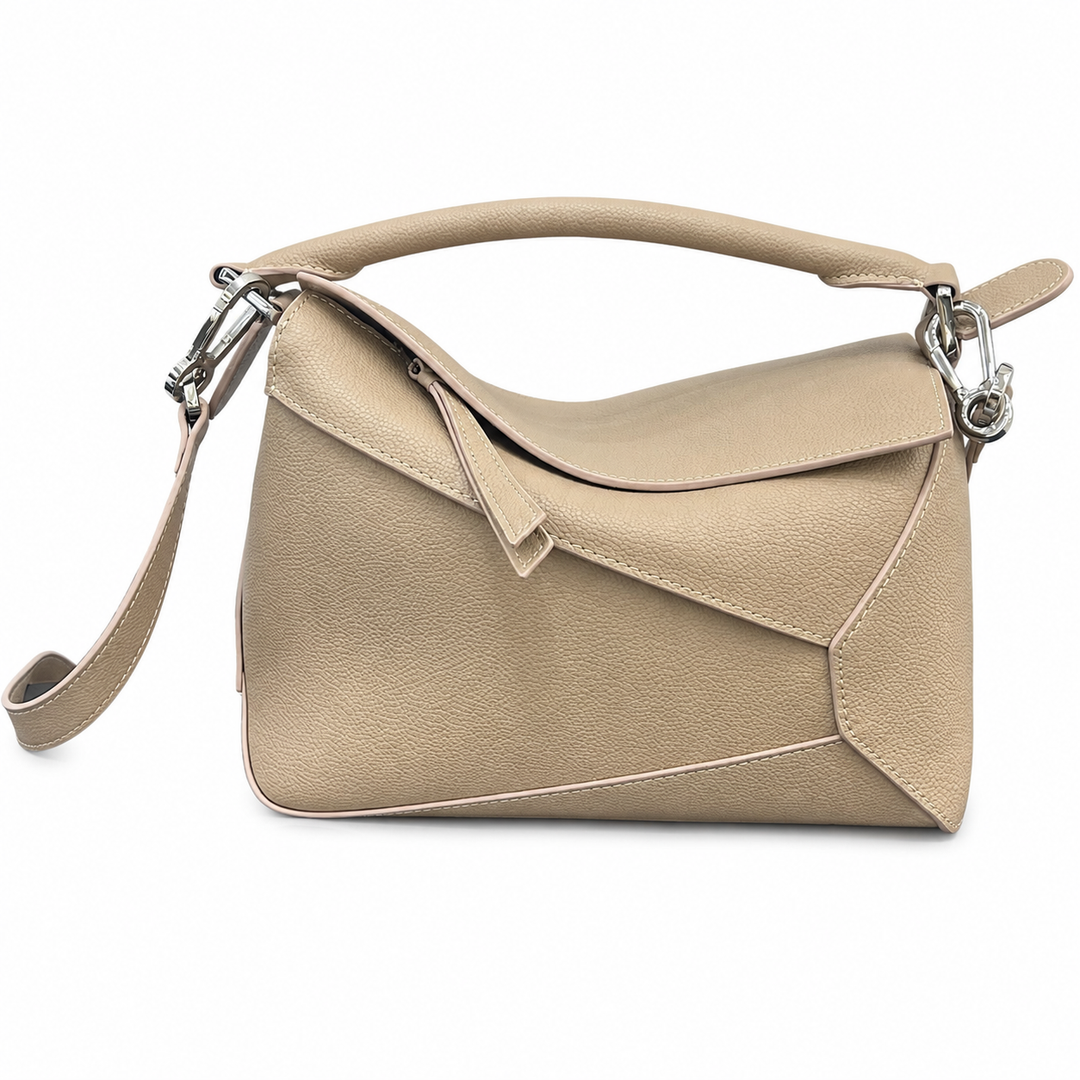 Structured Leather Crossbody Satchel – CAMELAIRE