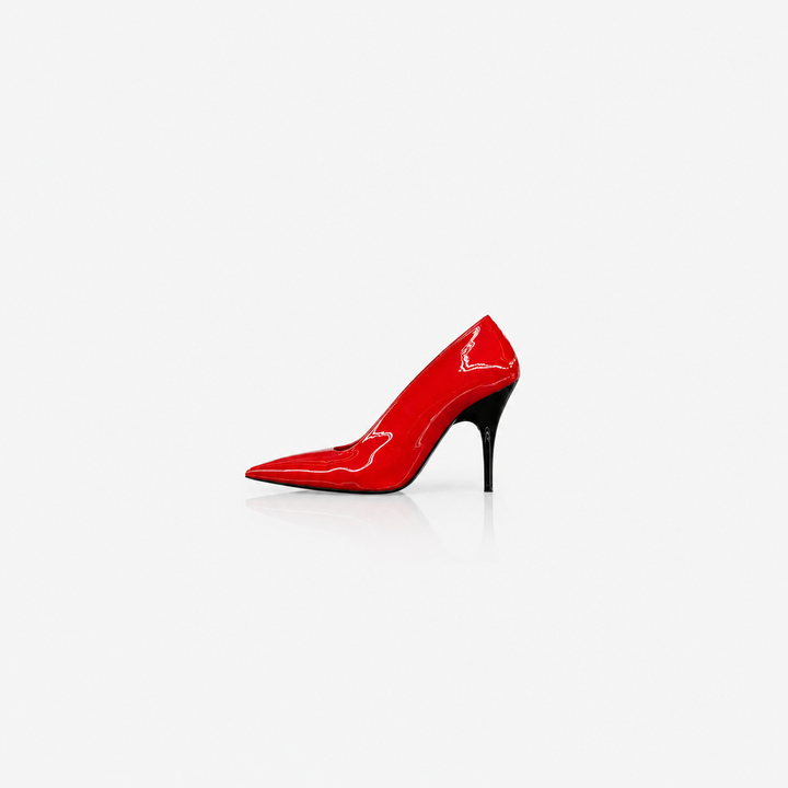 Patent Pointed Toe Stiletto Pumps – NUDE