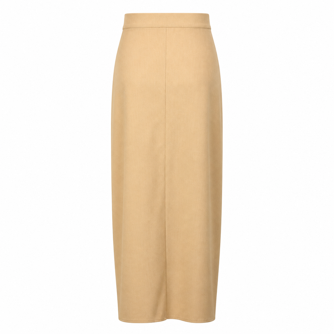 Asymmetric Draped Midi Skirt – ÉLÉGANCE