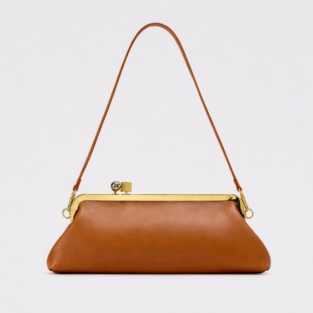 Luxury Gold Frame Clutch Shoulder Bag-TIAMMO
