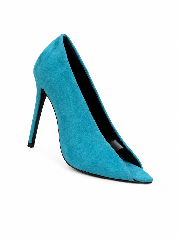 Dark Chocolate Suede Stiletto Pumps – Timeless